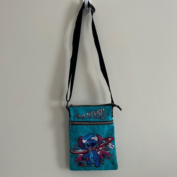 Loungefly Handbags - Stitch Out of this World Loungefly Disney Crossbody Pouch Bag Lilo Neon